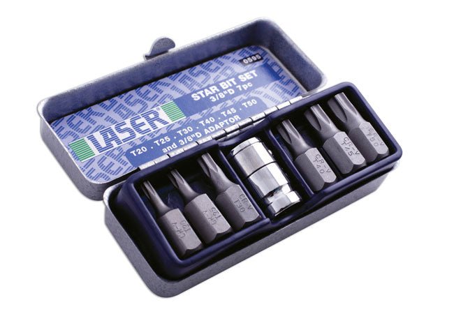 Laser Tools 0595 Star Bit Set 7pc Laser Tools