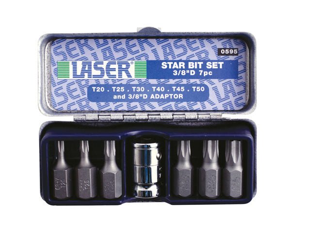 Laser Tools 0595 Star Bit Set 7pc Laser Tools