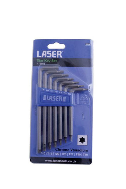 Laser Tools 0605 Star Key Set 7pc Laser Tools