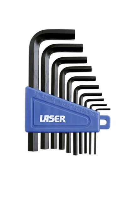 Laser Tools 0951 Imperial Hex Key Set 10pc Laser Tools