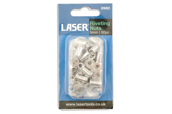 Laser Tools 0982 Riveting Nuts 5mm 50pc Laser Tools