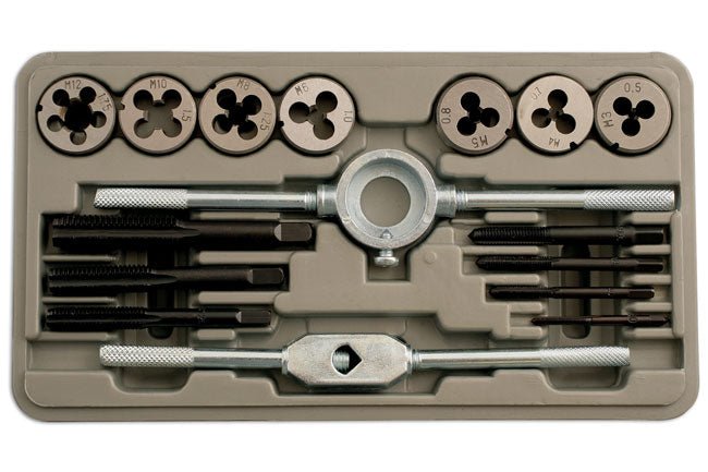 Laser Tools 1398 Metric Tap & Die Set 16pc Laser Tools