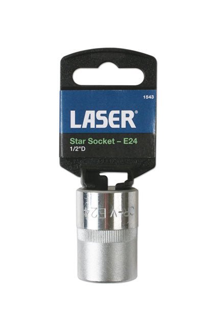 Laser Tools 1543 Star Socket 1/2"D E24 Laser Tools
