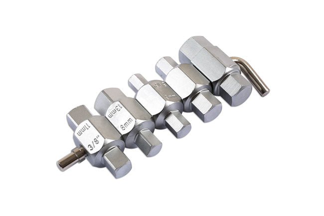 Laser Tools 1580 Drain Plug Key Set 5pc Laser Tools