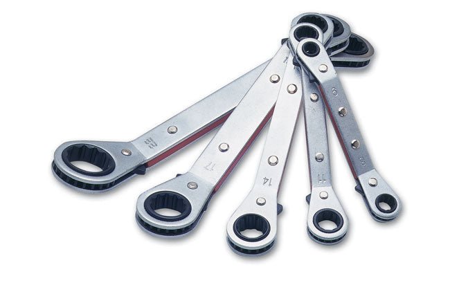 Laser Tools 1750 Ratchet Ring Spanner Set 5pc Laser Tools