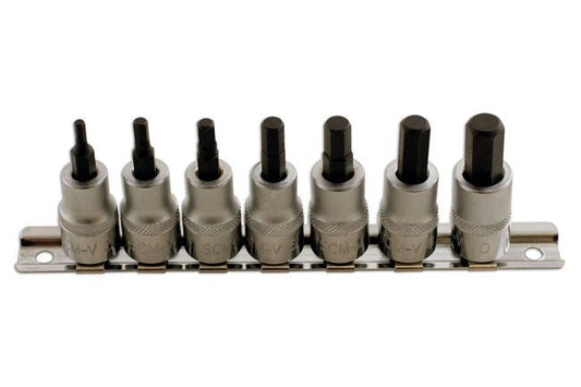 Laser Tools 1791 Hex Socket Bit Set 3/8"D 7pc Laser Tools