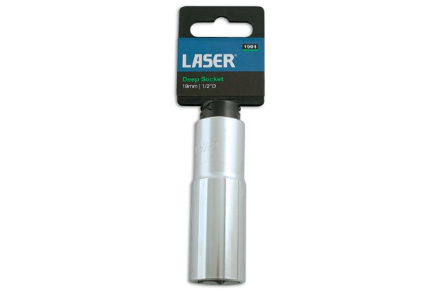 Laser Tools 1991 Deep Socket 1/2"D 19mm Laser Tools
