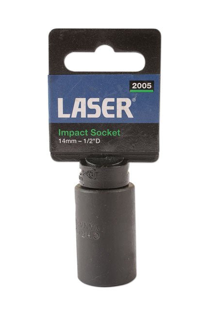 Laser Tools 2005 Impact Socket 1/2"D 14mm Laser Tools