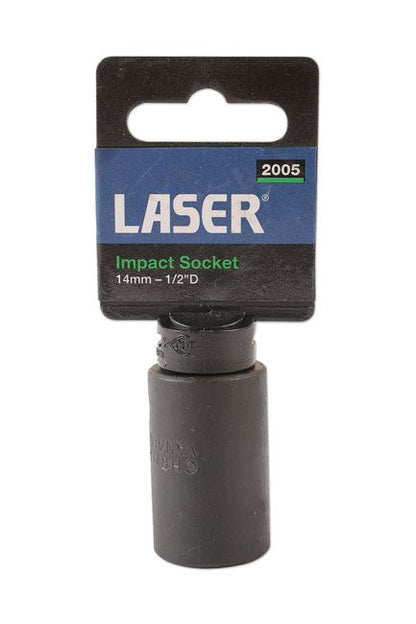 Laser Tools 2005 Impact Socket 1/2"D 14mm Laser Tools