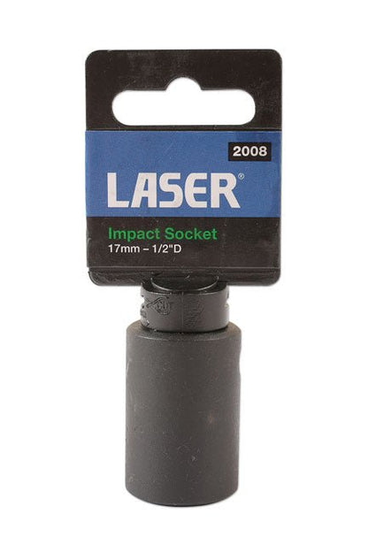 Laser Tools 2008 Impact Socket 1/2"D 17mm Laser Tools
