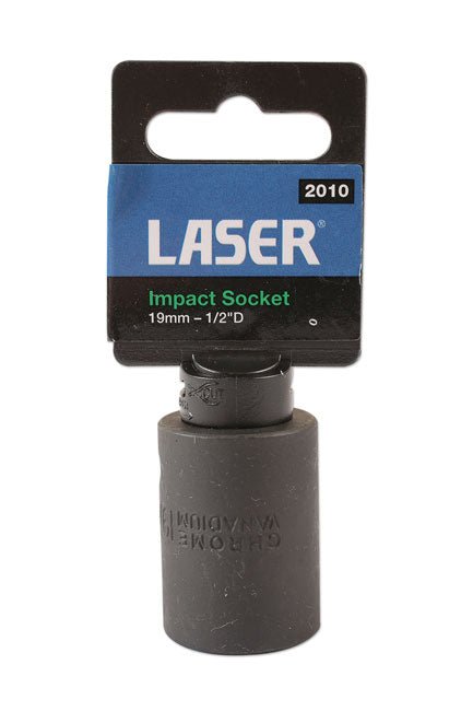 Laser Tools 2010 Impact Socket 1/2"D 19mm Laser Tools