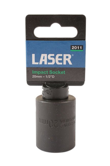 Laser Tools 2011 Impact Socket 1/2"D 20mm Laser Tools