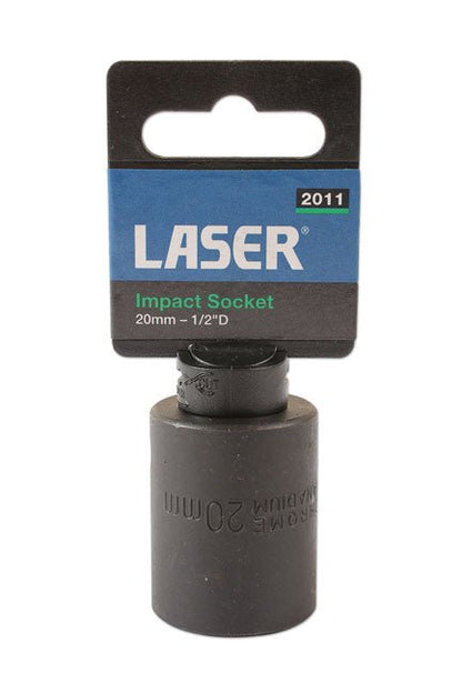 Laser Tools 2011 Impact Socket 1/2"D 20mm Laser Tools