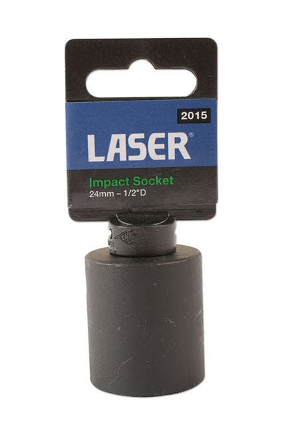 Laser Tools 2015 Impact Socket 1/2"D 24mm Laser Tools