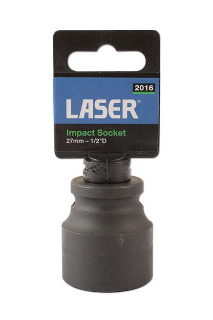 Laser Tools 2016 Impact Socket 1/2"D 27mm Laser Tools