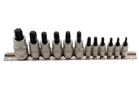 Laser Tools 2196 Short Star Socket Bit Set 1/4"D, 3/8"D, 1/2"D 12pc Laser Tools