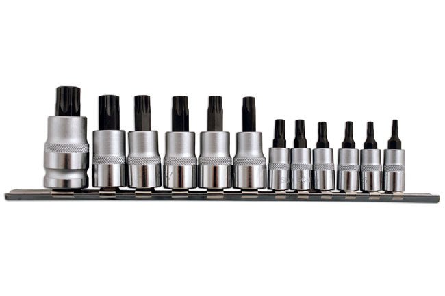 Laser Tools 2196 Short Star Socket Bit Set 1/4"D, 3/8"D, 1/2"D 12pc Laser Tools