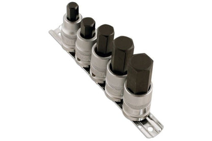 Laser Tools 2197 Hex Socket Bit Set 1/2"D 5pc Laser Tools