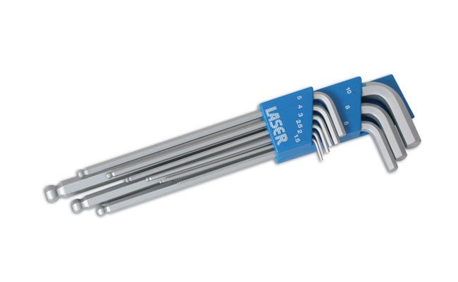 Laser Tools 2220 Extra Long Ball End Hex Key Set 9pc Laser Tools