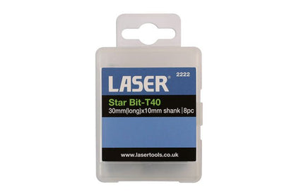 Laser Tools 2222 Star Bits T40 8pc Laser Tools