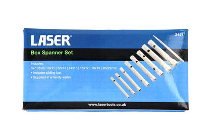 Laser Tools 2457 Box Spanner Set 8pc Laser Tools