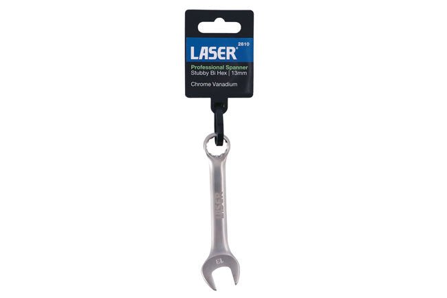 Laser Tools 2810 Stubby Combination Spanner 13mm Laser Tools