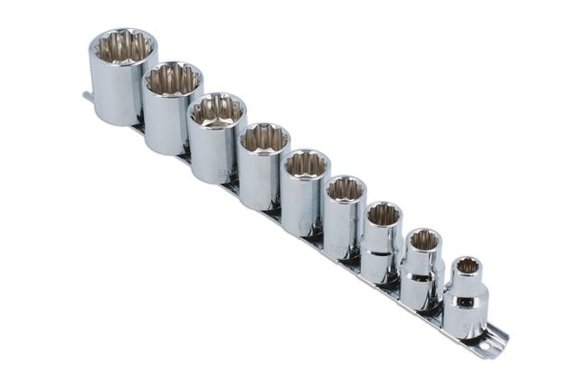 Laser Tools 2919 Whitworth Socket Set 1/2"D 9pc Laser Tools