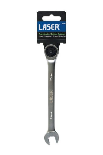 Laser Tools 2950 Ratchet Combination Spanner 12mm Laser Tools