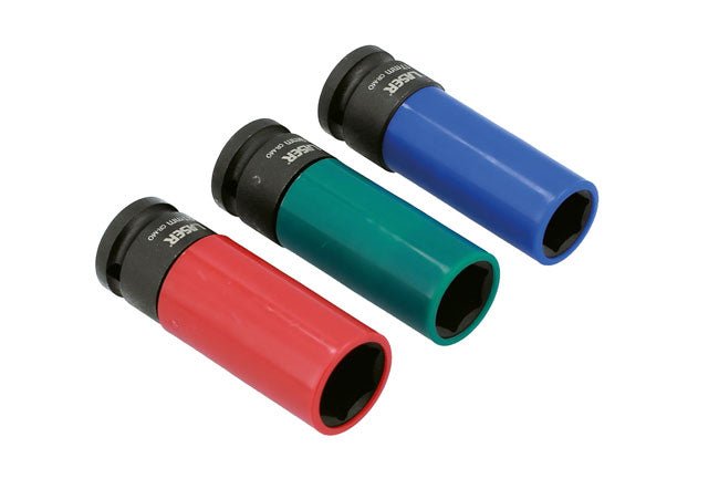 Laser Tools 3039 Wheel Nut Set 1/2"D 3pc Laser Tools