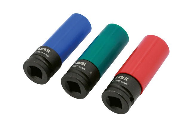 Laser Tools 3039 Wheel Nut Set 1/2"D 3pc Laser Tools