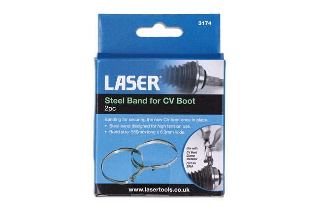 Laser Tools 3174 Steel Band for CV Boot 2pc Laser Tools