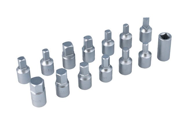 Laser Tools 3175 Drain Plug Key Set 3/8"D 14pc Laser Tools