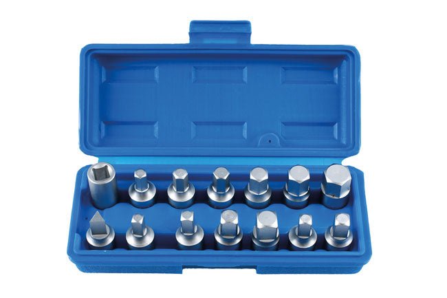 Laser Tools 3175 Drain Plug Key Set 3/8"D 14pc Laser Tools