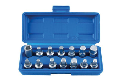 Laser Tools 3175 Drain Plug Key Set 3/8"D 14pc Laser Tools