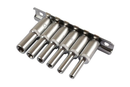 Laser Tools 3225 Deep Star Socket Set 1/4"D 6pc Laser Tools