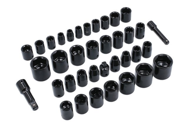 Laser Tools 3288 Impact Socket Set 3/8"D, 1/2"D 37pc Laser Tools