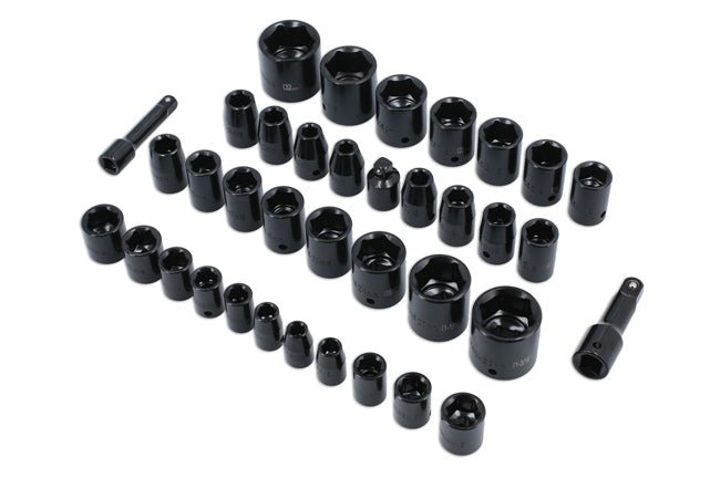 Laser Tools 3288 Impact Socket Set 3/8"D, 1/2"D 37pc Laser Tools