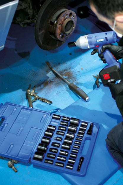 Laser Tools 3288 Impact Socket Set 3/8"D, 1/2"D 37pc Laser Tools