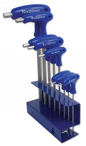 Laser Tools 3333 T-Handle Hex Key Set 8pc Laser Tools