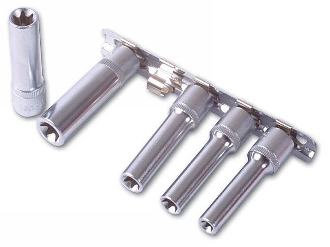 Laser Tools 3393 Deep Star Socket Set 3/8"D 5pc Laser Tools