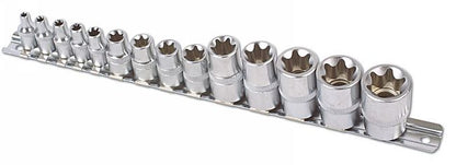 Laser Tools 3482 Star Socket Set 1/4"D, 3/8"D, 1/2"D 14pc Laser Tools