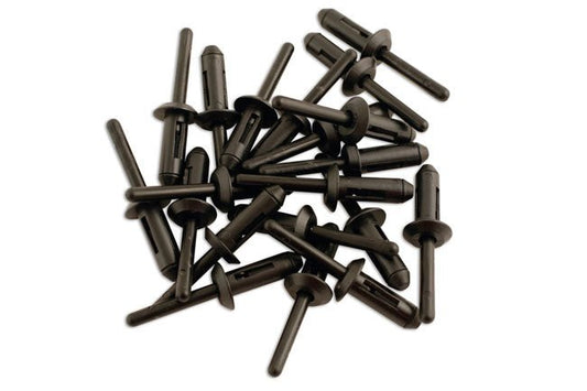 Laser Tools 3484 Plastic Rivets 6.6mm x 17.2mm 20pc Laser Tools