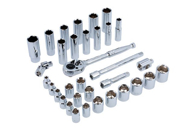 Laser Tools 3496 Socket Set 3/8"D 34pc Laser Tools