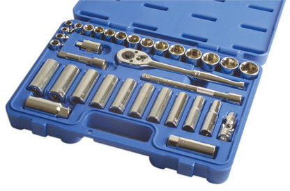 Laser Tools 3496 Socket Set 3/8"D 34pc Laser Tools