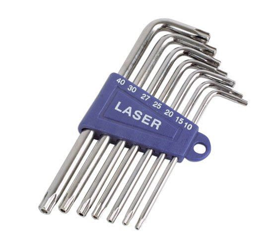 Laser Tools 3498 Tamperproof Star Key Set 7pc Laser Tools
