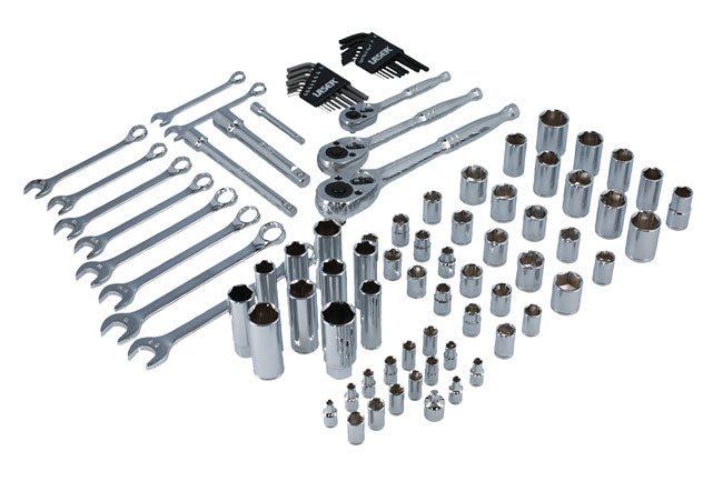 Laser Tools 3500 Socket and Spanner Set AF/Metric 1/4"D, 3/8"D, 1/2"D 89pc Laser Tools
