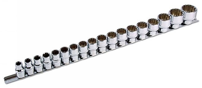 Laser Tools 3594 Alldrive Socket Set 1/2"D 18pc Laser Tools