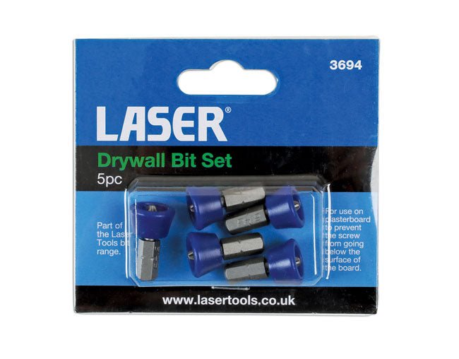 Laser Tools 3694 Drywall Bit Set 5pc Laser Tools