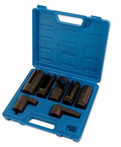 Laser Tools 3750 Lambda Sensor Socket Set 3/8"D, 1/2"D 7pc Laser Tools
