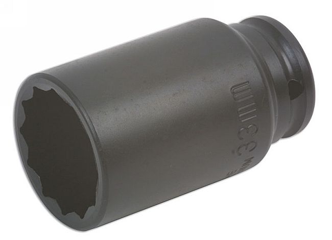 Laser Tools 3847 Deep Impact Socket 1/2"D 33mm Laser Tools